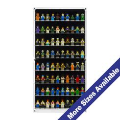 Wall Mounted Display Case for LEGO Minifigures - 10 Minifigs Wide